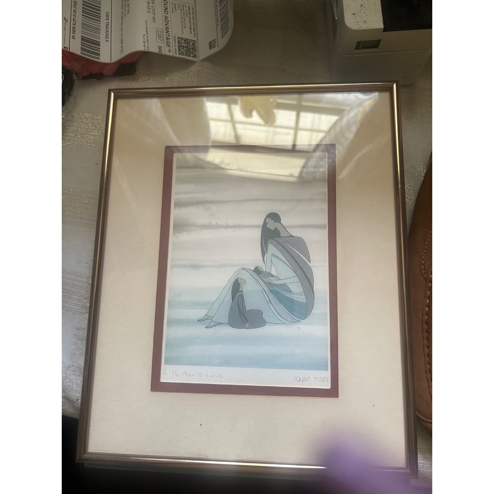 Maxine Noel Ioyan Mani Framed Art Cards Set of 3 Indigenous Sioux Art Prints